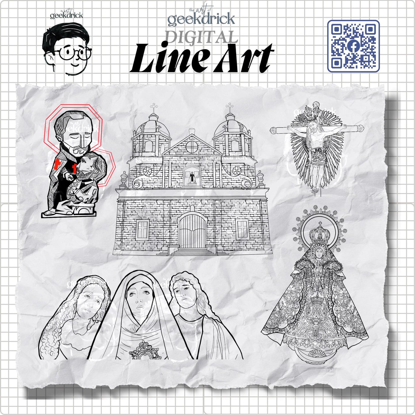 LINE ART -Digital Art Commission